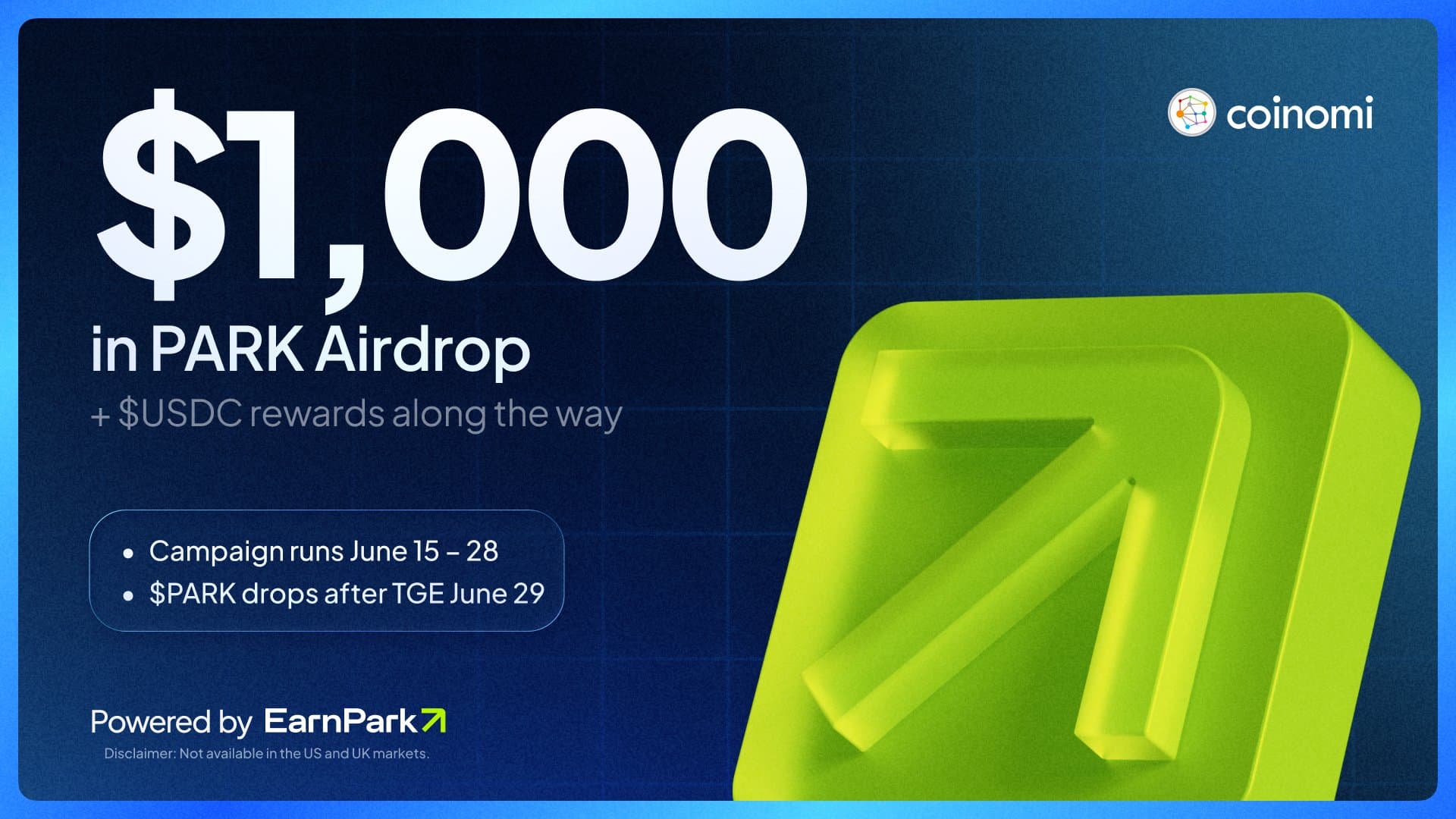 Coinomi x EarnPark overview